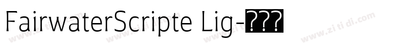 FairwaterScripte Lig字体转换
